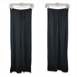 Petra Tie Front Semi Sheer Swim Coverup Pants in Black Size XS